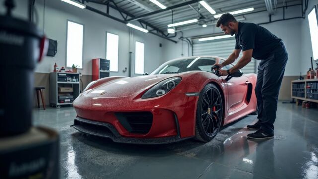 Odtłuszczanie lakieru przed PPF — proces stosowany przez detailerów motorsportowych